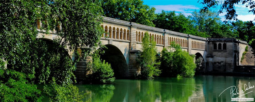 Pont-canal sur l'Orb  Bziers