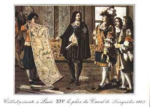 Colbert présente à Louis XIV les plans du Canal Royal de Languedoc