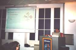 La présentation du site lors de la remise desprix à Montpellier le 17 mars 2000